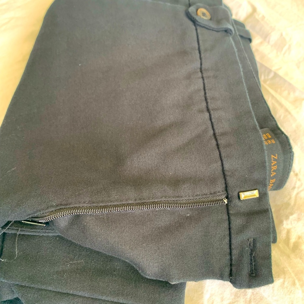 Zara Basic Crop Black pants, Size 6